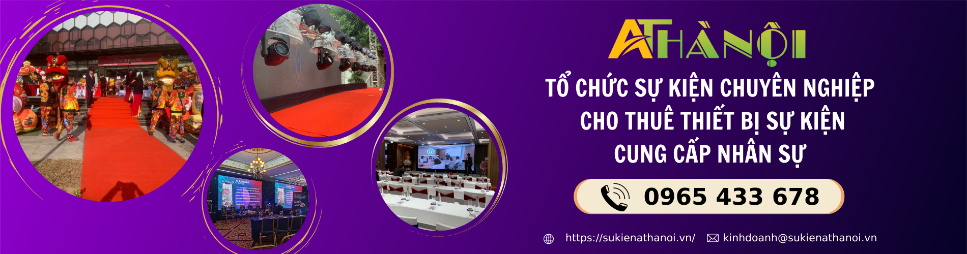 AT Hà Nội cung cấp dịch vụ tổ chức sự kiện trọn gói, chuyên nghiệp