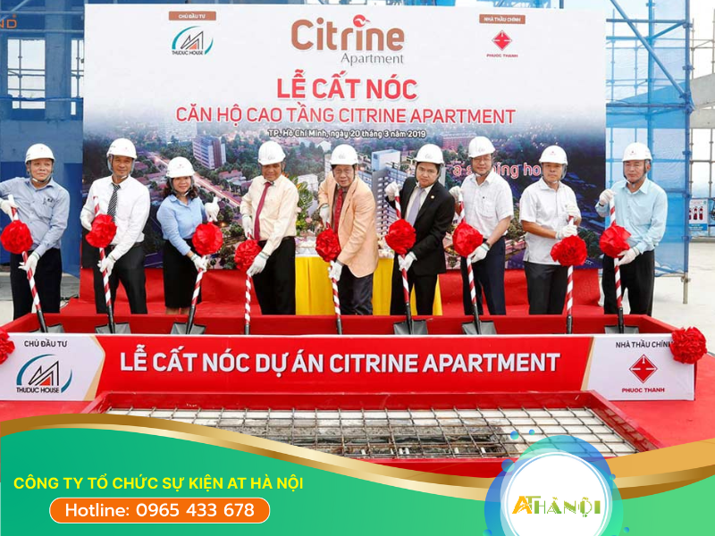 Quy trình tổ chức lễ cất nóc dự án tại AT Hà Nội