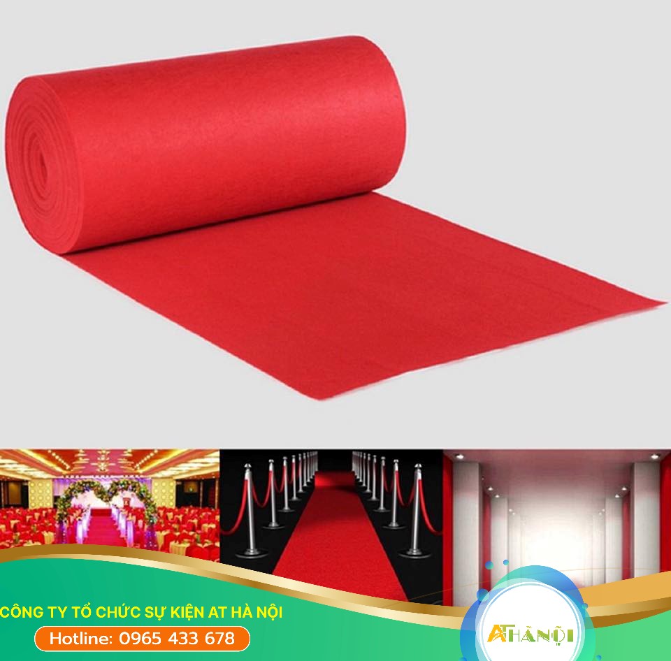 Thảm đỏ được sử dụng phổ biến