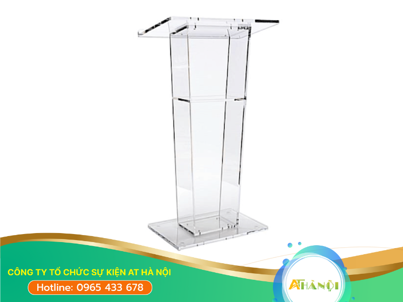 Bục mica thường phù hợp với những sự kiện có tính chất hiện đại, trẻ trung