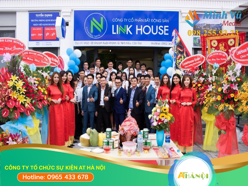 AT Hà Nội cung cấp dịch vụ tổ chức khai trương công ty trọn gói, chuyên nghiệp, giá rẻ