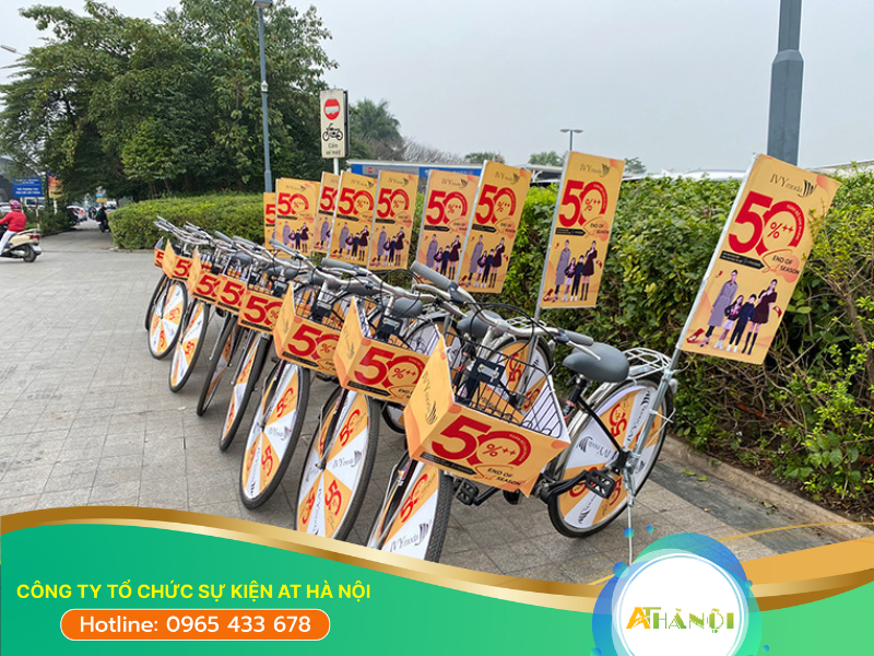 Hình ảnh xe đạp sử dụng trong chương trình roadshow của AT Hà Nội