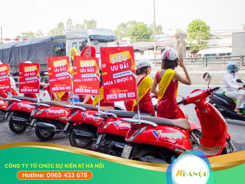 Loại xe thường được sử dụng trong chương trình roadshow xe máy là các dòng xe tay ga mang lại tính thẩm mỹ cao