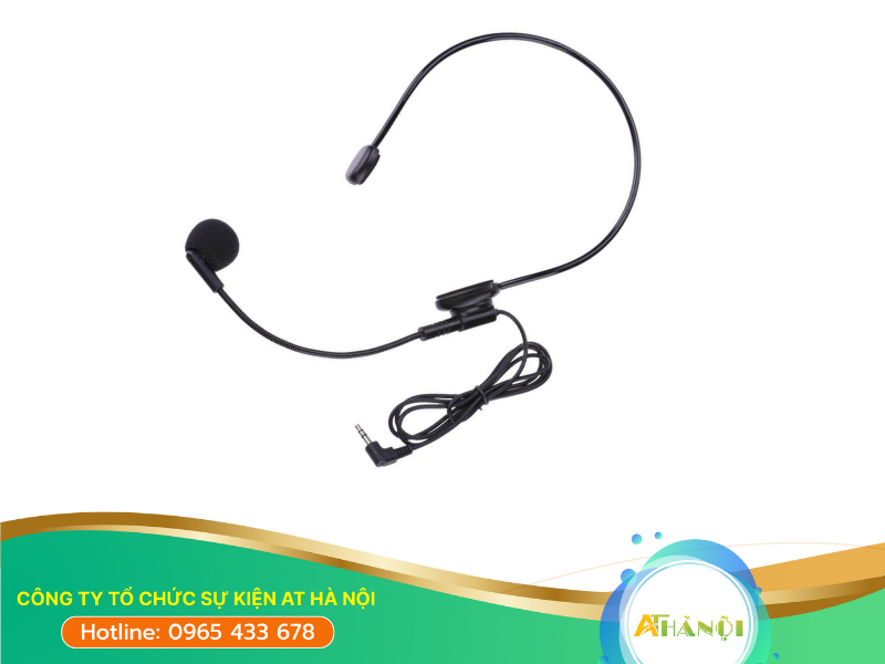 Micro không dây đeo tai hay còn được gọi là micro trợ giảng thường được sử dụng cho giáo viên, hướng dẫn viên du lịch,...