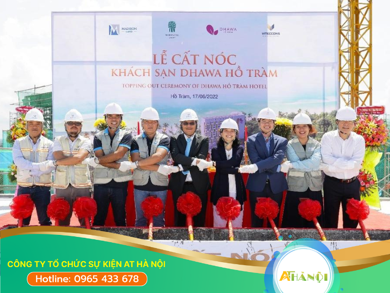lễ cất nóc dự án do AT Hà Nội tổ chức thành công