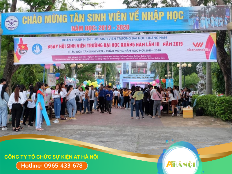 Dịch vụ tổ chức sự kiện chào đón tân sinh viên của AT Hà Nội sẽ lo liệu trọn gói cho khách hàng