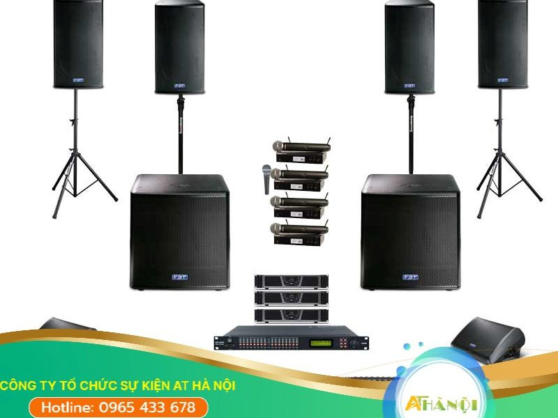 AT Hà Nội cho thuê loa hiện đại với chất lượng âm thanh tốt
