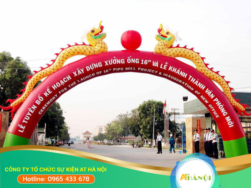 Cổng hơi được xem là một cách thu hút khách mời hiệu quả trong các sự kiện ngoài trời