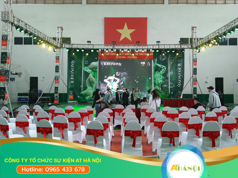 Hệ thống âm thanh, ánh sáng sẽ cần có khung truss để treo một cách chắc chắn, chuyên nghiệp