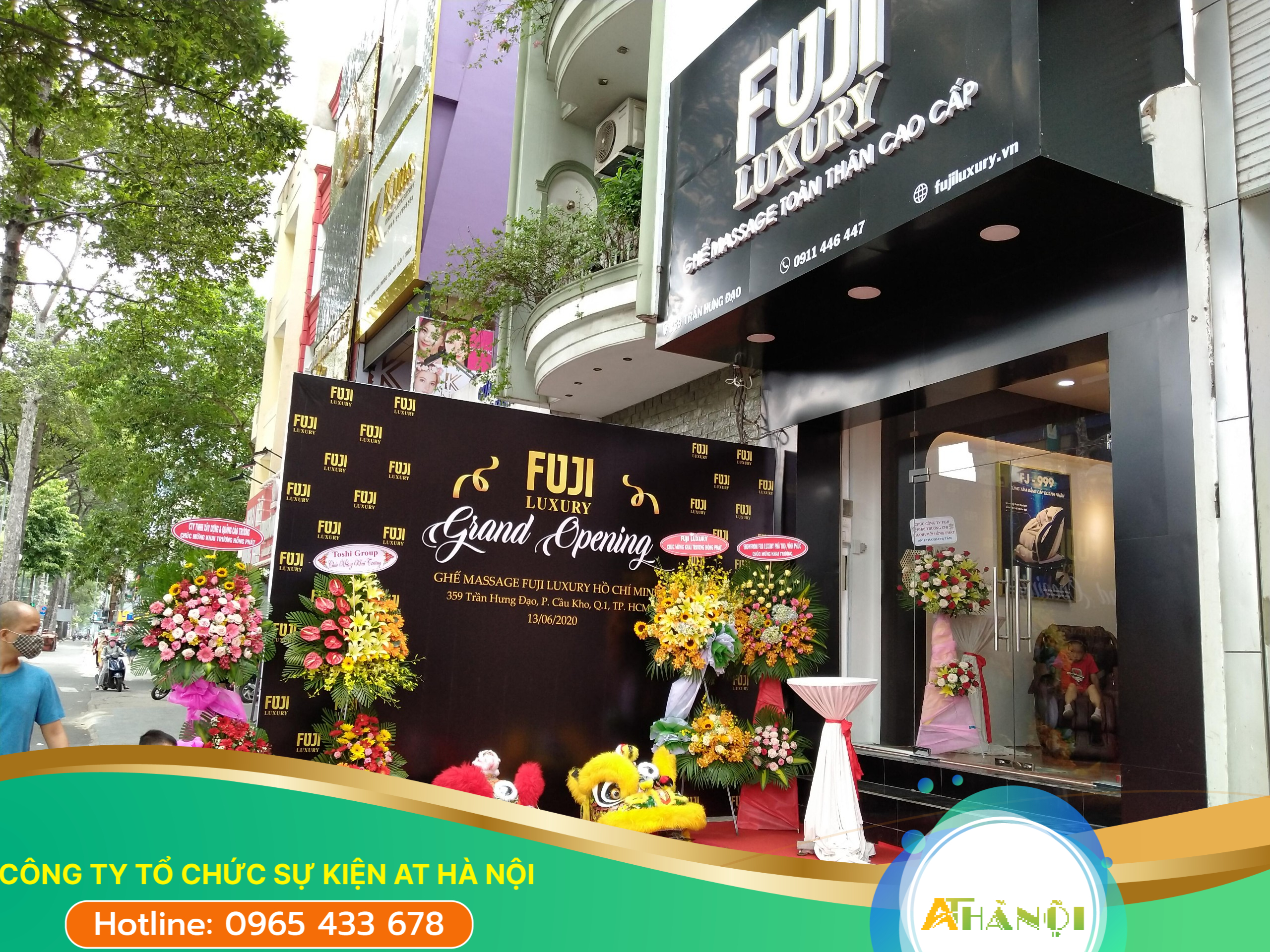 Backdrop sự kiện khai trương